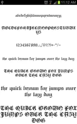 Old English Fonts android App screenshot 0