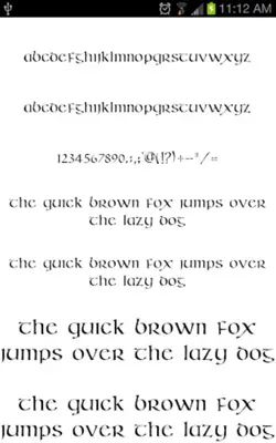 Old English Fonts android App screenshot 1