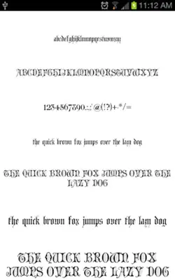 Old English Fonts android App screenshot 3