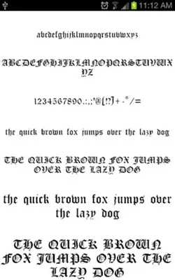 Old English Fonts android App screenshot 4